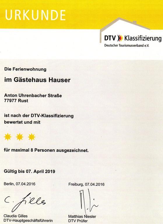 Gaestehaus Hauser Rust Εξωτερικό φωτογραφία